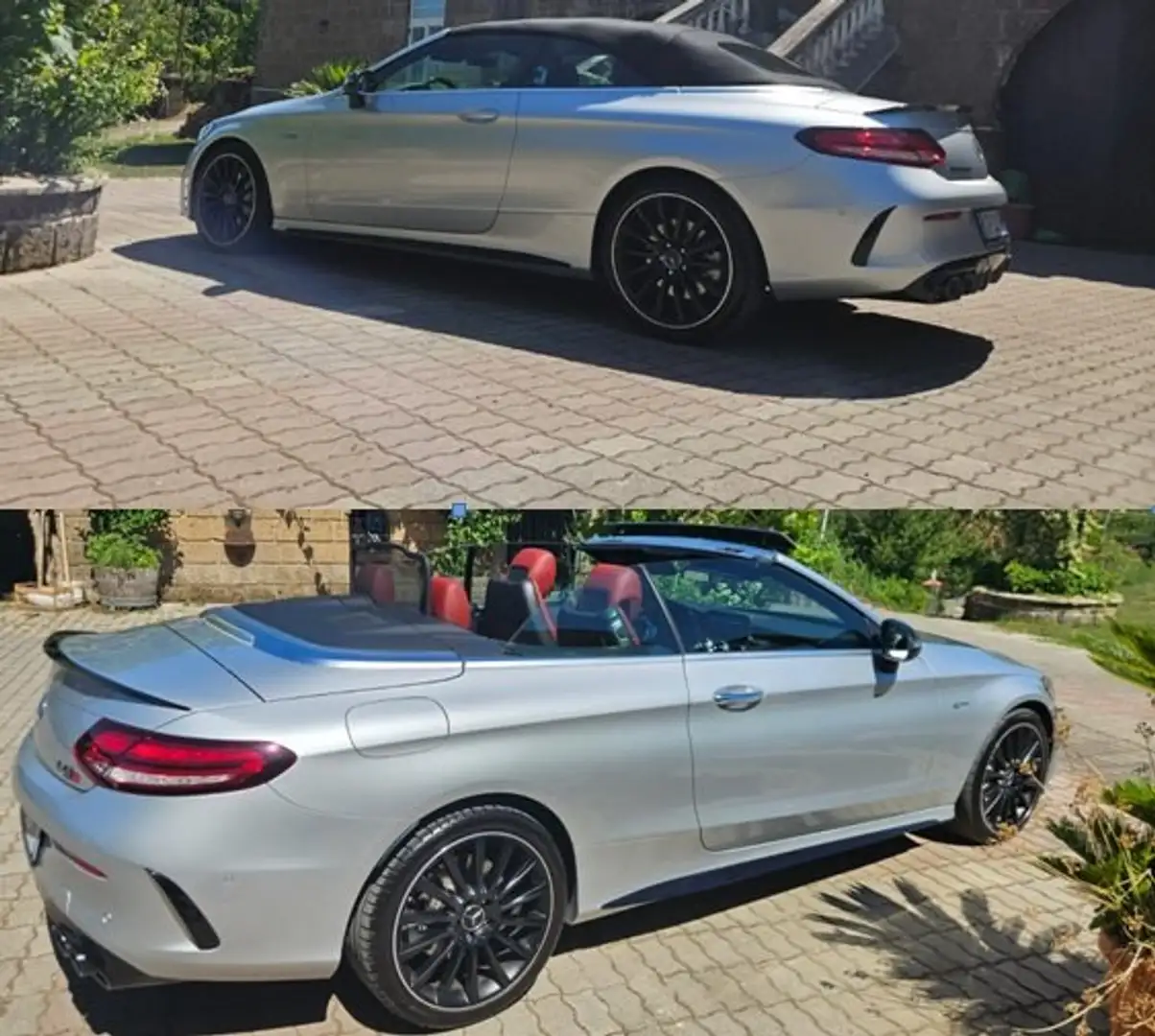 Mercedes-Benz C 43 AMG S Cabrio Gp Ed 4x4 Camera Navi Touch Led Burmester Stříbrná - 2