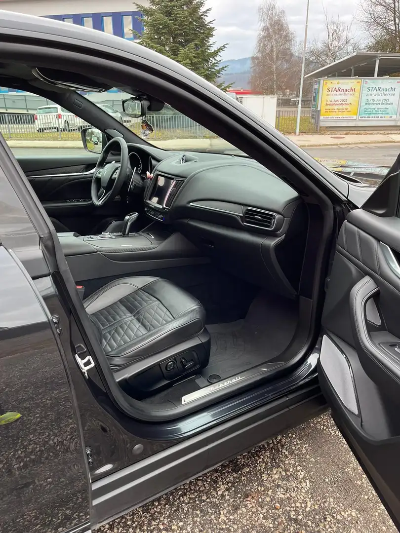 Maserati Levante Gransport, Garantie, Voll, 2. Besitz Schwarz - 2