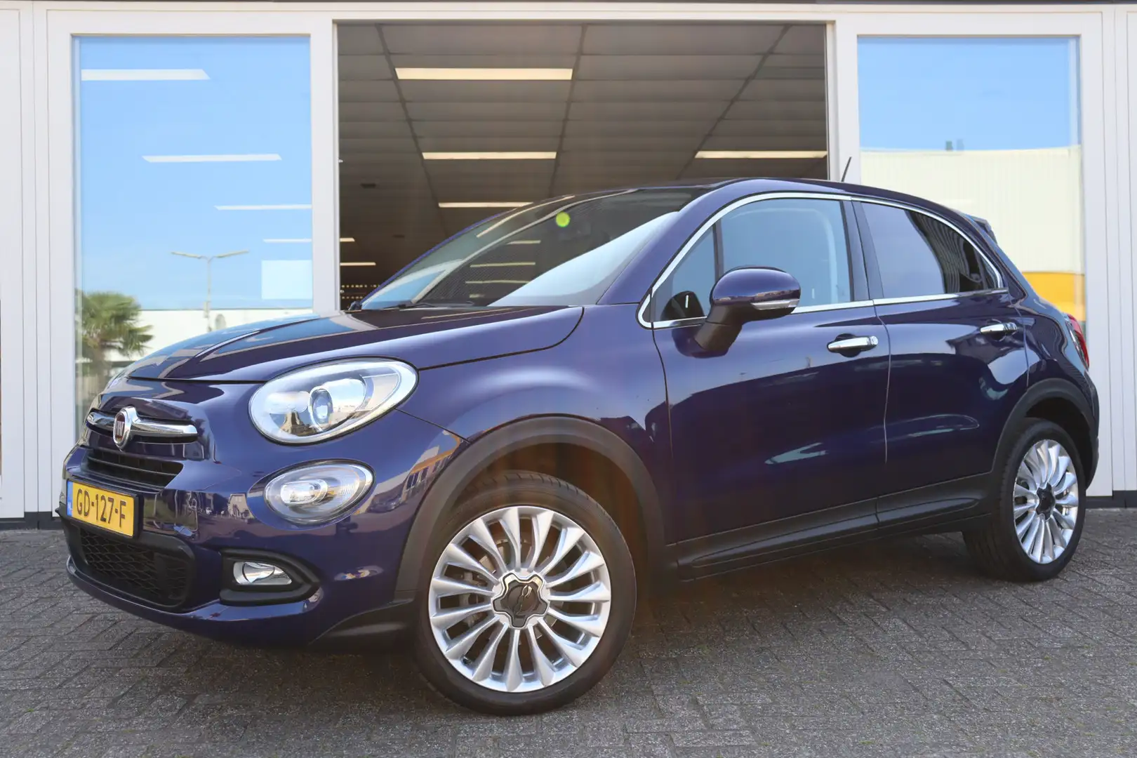 Fiat 500X 1.4 Turbo MultiAir Lounge, Airco, Cruise Control, Bleu - 1