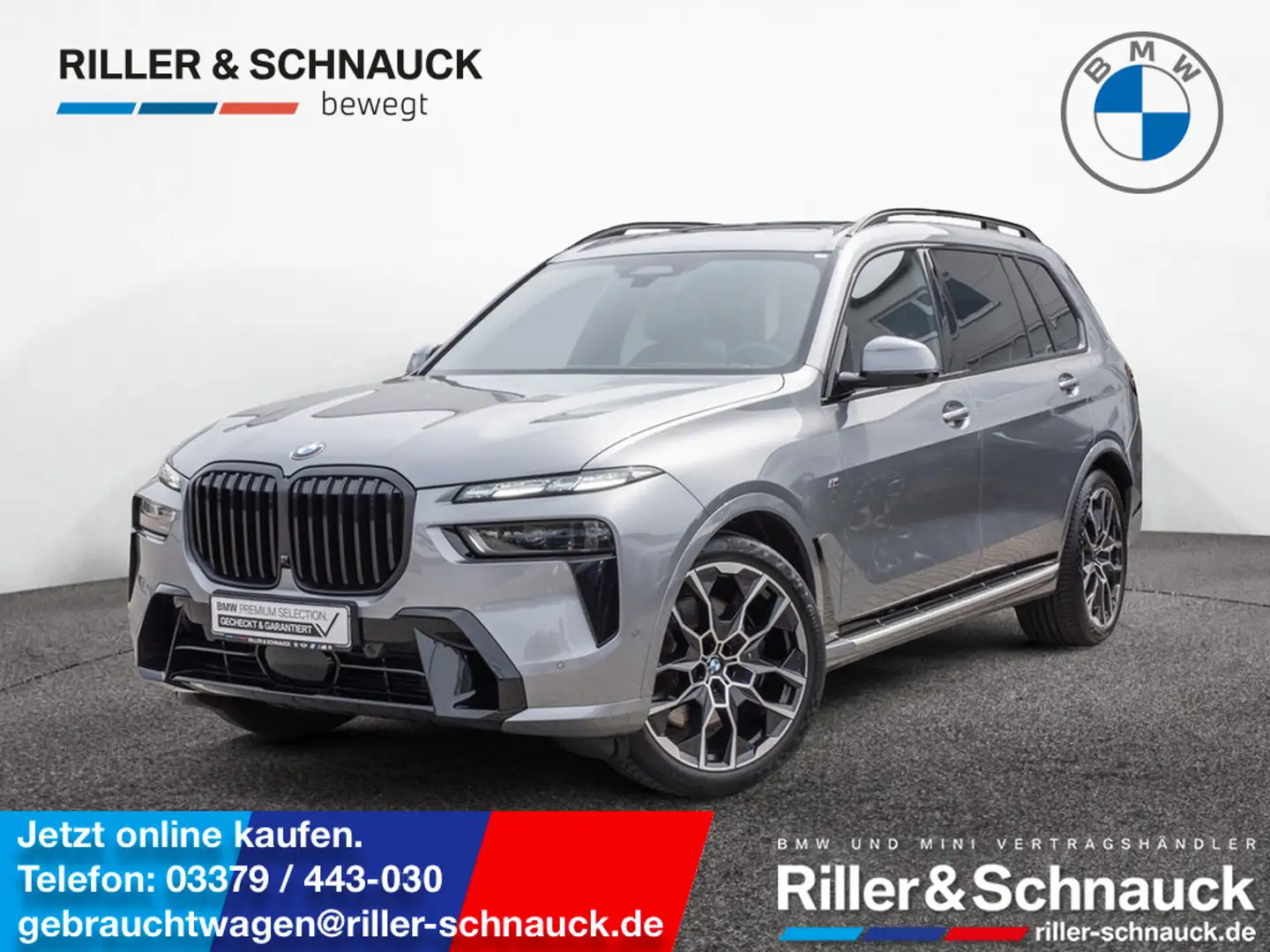 BMW X7 xDrive 40d M-Sport ACC STANDHZ PANO 360° Grau - 1