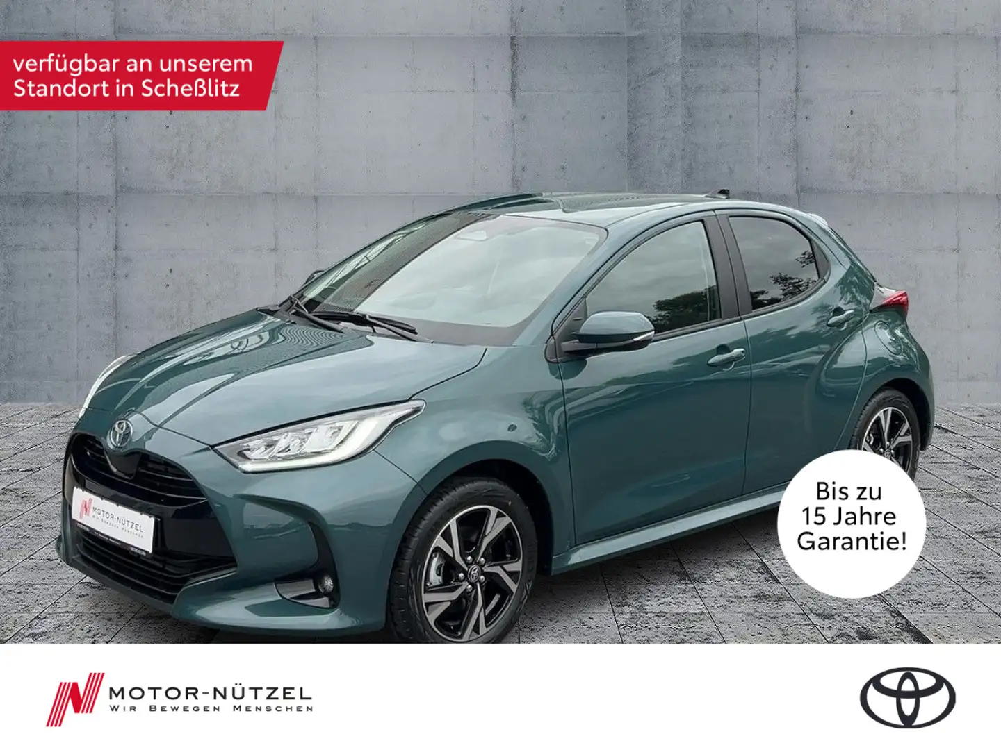Toyota Yaris 1.5 Hyb. Teamplayer + Comfort-Paket Grün - 1