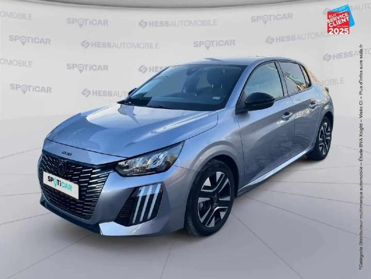 Peugeot 208 1.2 PureTech 100ch S\u0026S Allure Gris - 1