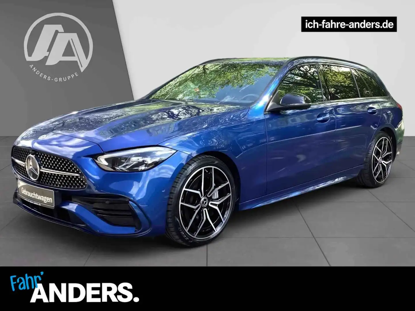 Mercedes-Benz C 300 d T AMG+MBUX+Night+MASSAGE+LED+Kam+EASY-P. Blu/Azzurro - 1