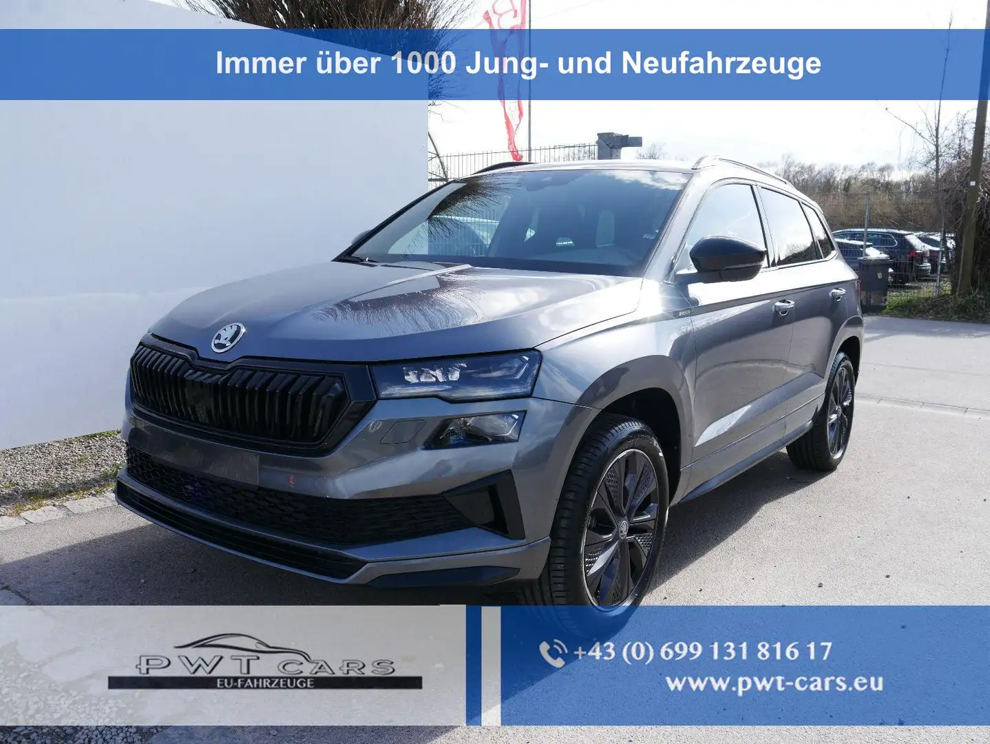 Skoda Karoq Sportline 2.0 TDI 4x4 DSG*AHK-SCHWENKBAR*ACC*PD... Grau - 1