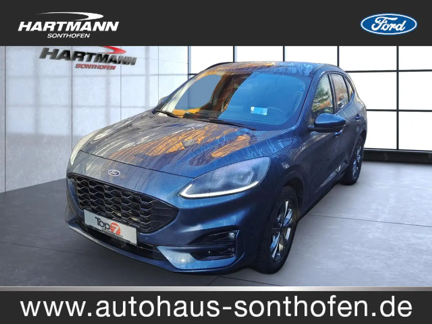 Ford Kuga ST-Line X Bluetooth Head Up Display Navi LED Blauw - 1