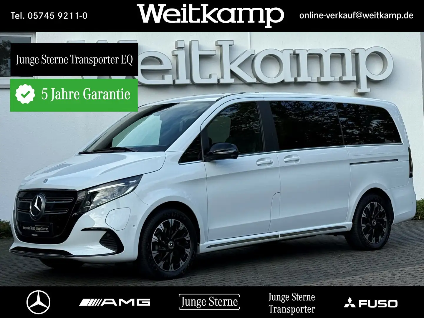 Mercedes-Benz EQV 300 EQV 300 AVANTGARDE Lang AIRMATIC+PANO+360°+BURM. Weiß - 1