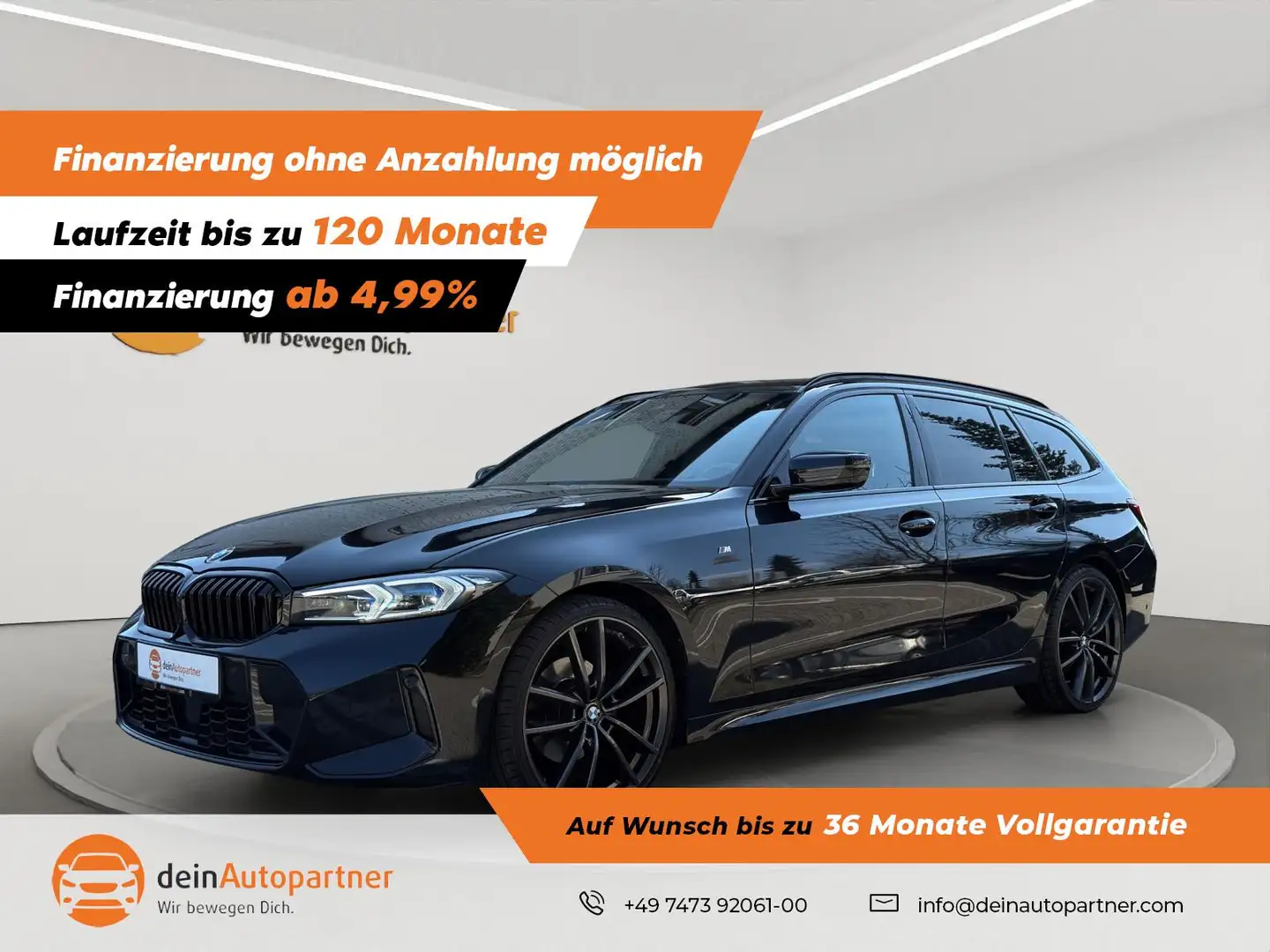 BMW 320 d M Sport HUD/LED/LEDER/RFK/LCI/SHADOW LINE Nero - 1