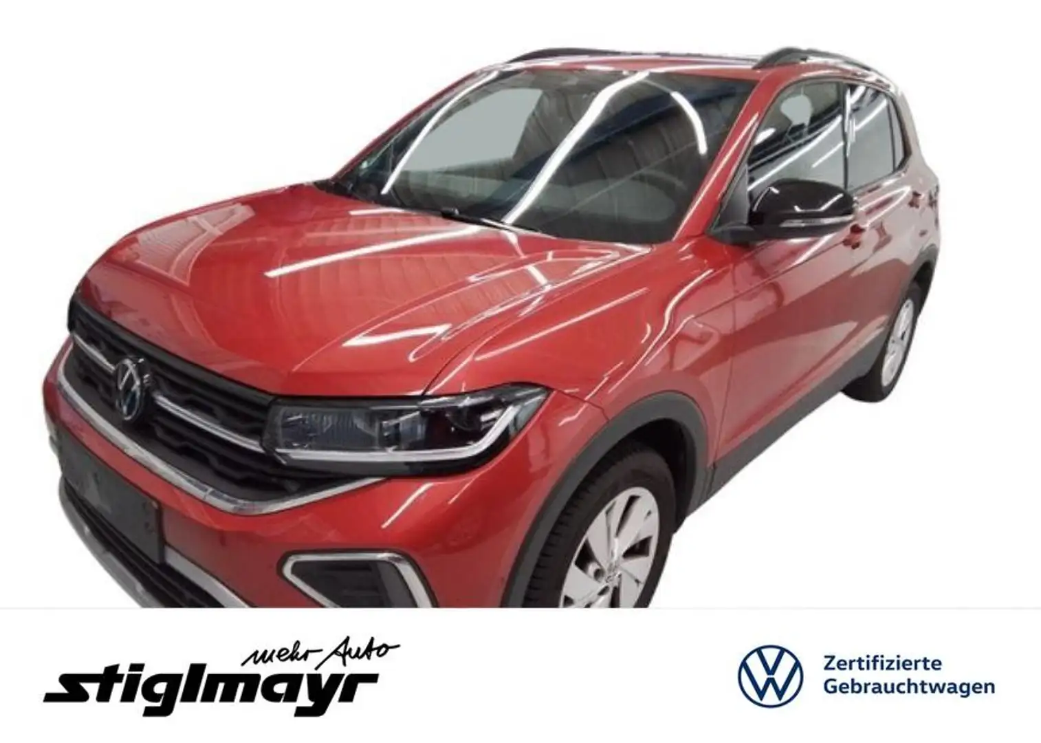 Volkswagen T-Cross Goal 1.0 TSI DSG +AHK+ Rood - 1