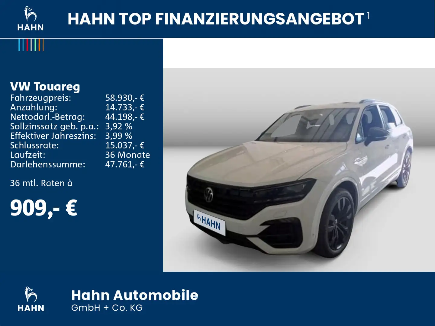 Volkswagen Touareg 3.0 TDI R-Line 4Motion AHK Luft Standhzg Weiß - 2