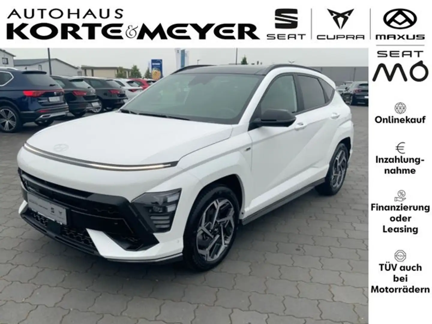 Hyundai KONA N Line 1.6T-GDI ALLRAD +LED+SITZHZG Weiß - 1