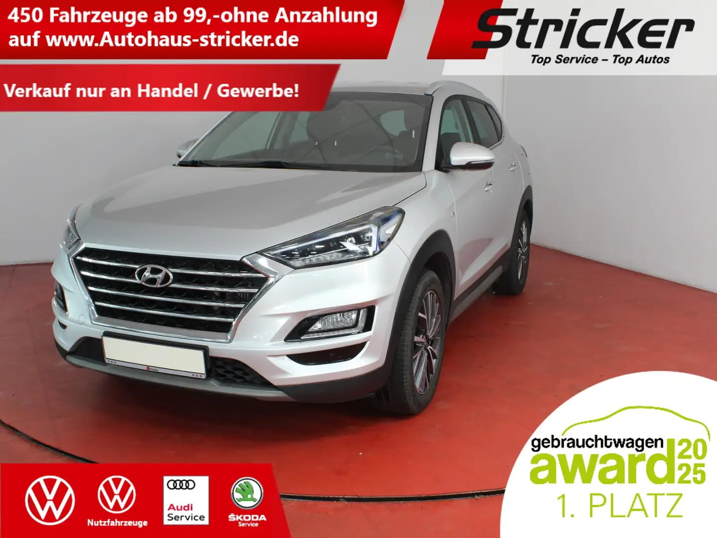 Hyundai TUCSON Style 1.6CRDi TÜV bis 12/27 Navi Kamera Silber - 1