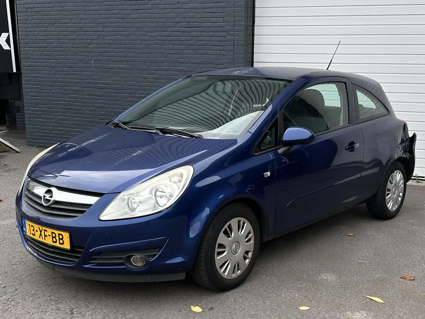 Opel Corsa 1.2-16V Enjoy AIRCO/LAGEKM/LEDER/SCHADE! Bleu - 2