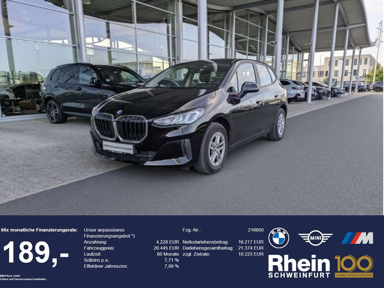 BMW 218 2023 — i Active Tourer LED. Navi. SH. Park Ass.