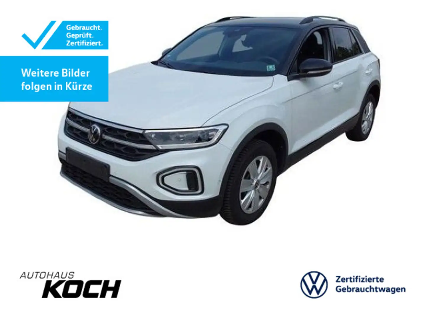 Volkswagen T-Roc 2.0TDI Style DSG Navi LED AHK Kamera Stand Weiß - 1