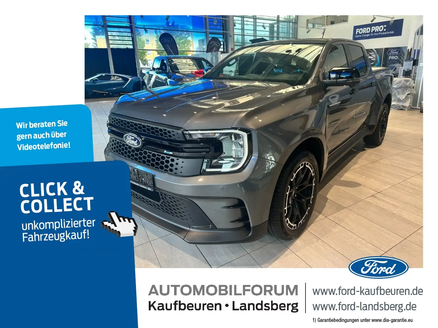 Ford Ranger 3.0 MS-RT 4WD DK ACC AHK LED Navi SHZ Gris - 1