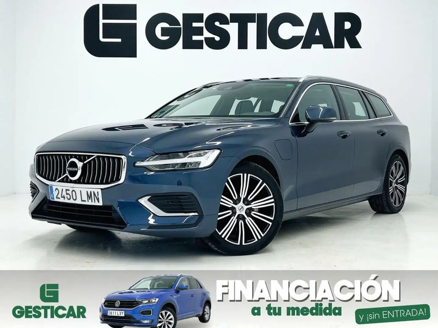 Volvo V60 INSCRIPTION AWD 2.0 T6 340 Bleu - 1