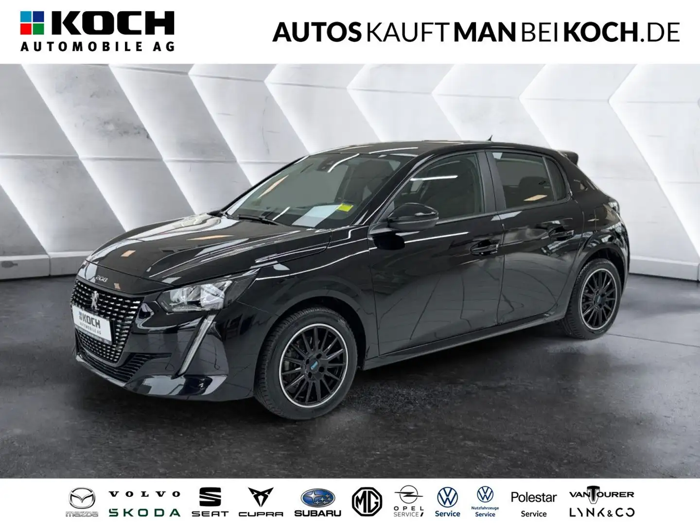 Peugeot 208 PureTech 100 EAT8 Pack Active LED PDC SHZ TEMP Schwarz - 1