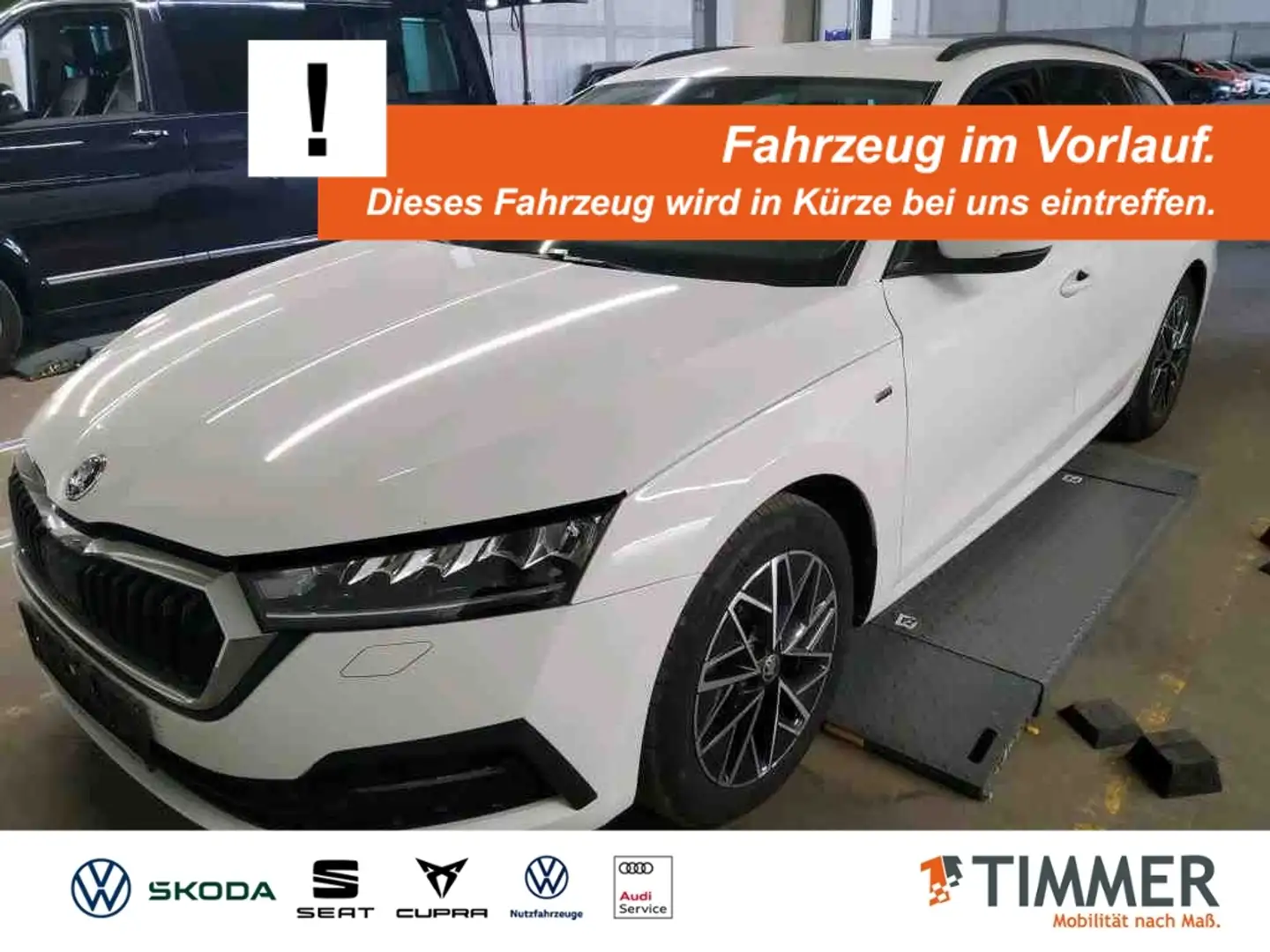Skoda Octavia Combi 2.0 TDI DSG CLEVER *AHK *ACC *RKAM *LED *VI Bianco - 1