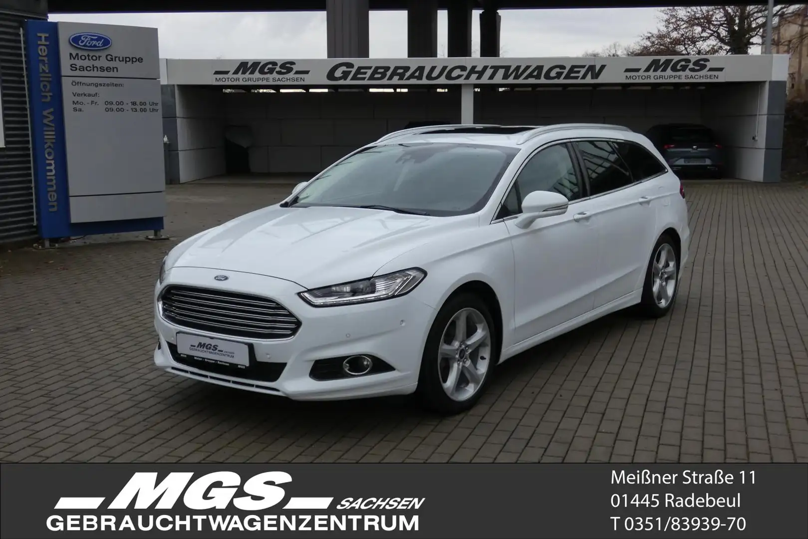 Ford Mondeo T. 2.0 EB "Titanium" #LEDER #NAVI #ACC #PANO Weiß - 1