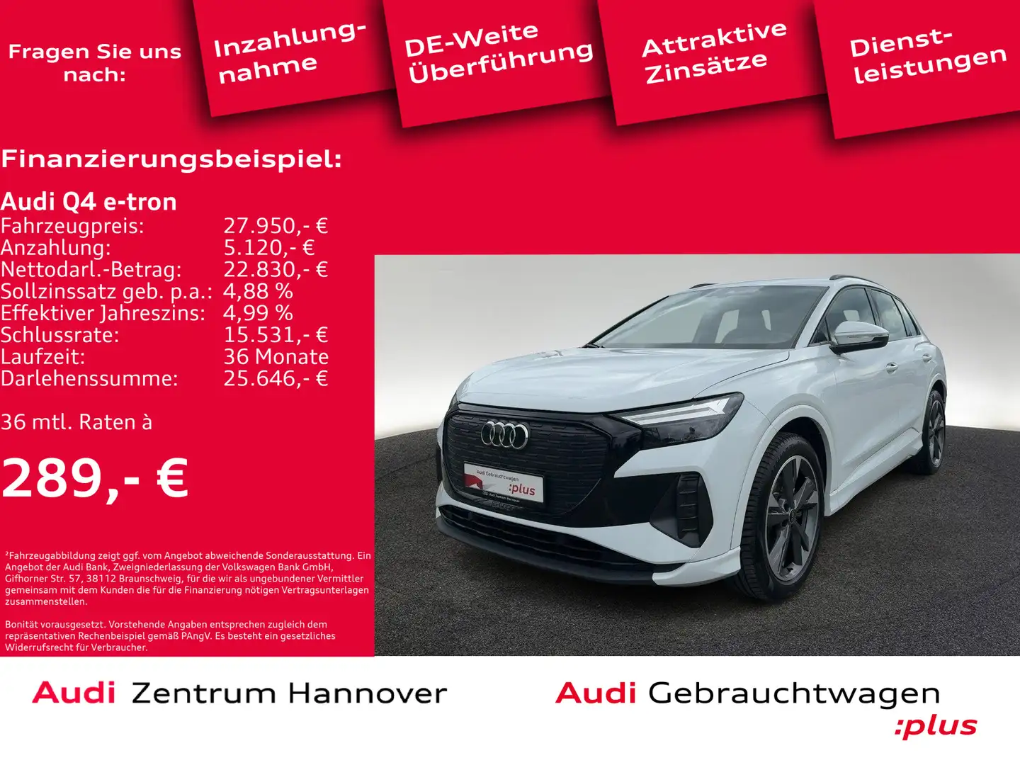 Audi Q4 e-tron Advanced 35 LED Assist.-Pak. Teilleder Weiß - 2