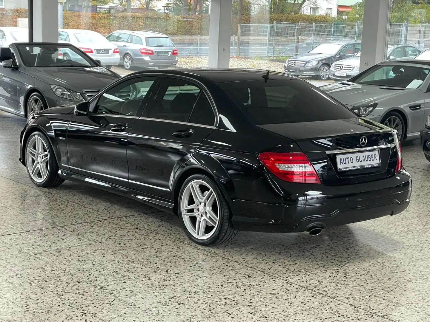 Mercedes-Benz C 180 CGI AMG-Line/Navi/Teilleder/PDC/SHZ/2.Hand Schwarz - 2