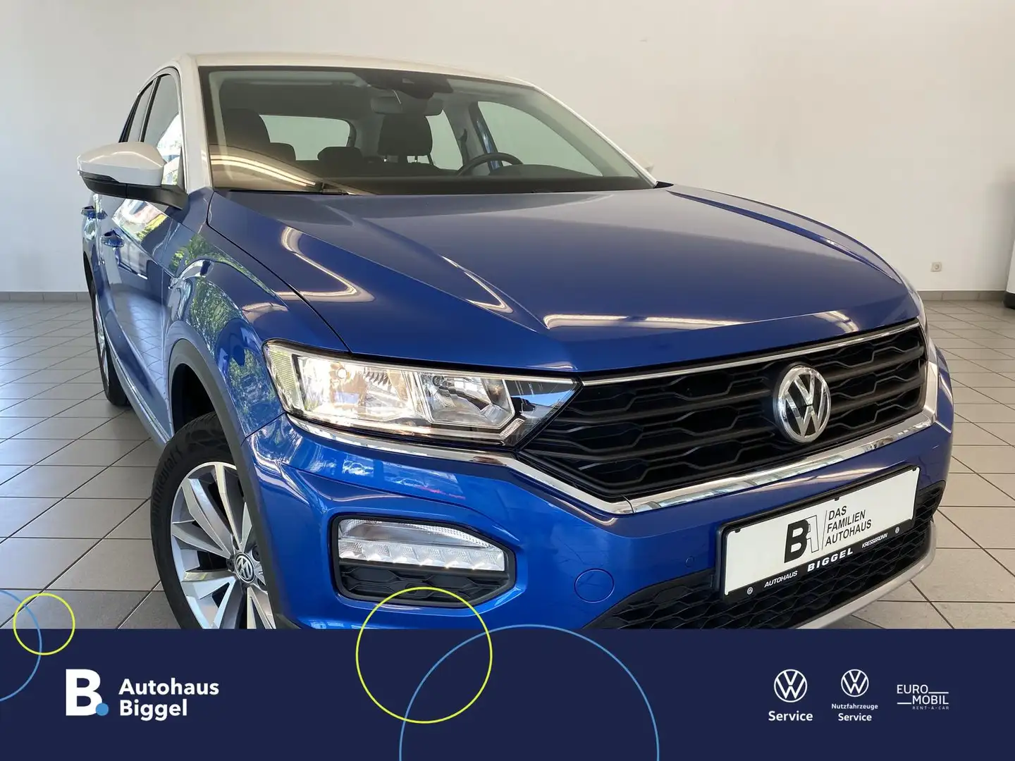 Volkswagen T-Roc 1.5 TSI DSG, ACC SHZ KAMERA EL.HECKKLAPPE DAB+ Blau - 1