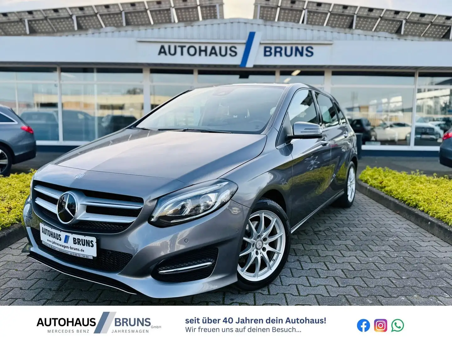 Mercedes-Benz B 200 URBAN, Autom., Distronic, LED, RFK, AHK, Navi, PTS Grau - 1