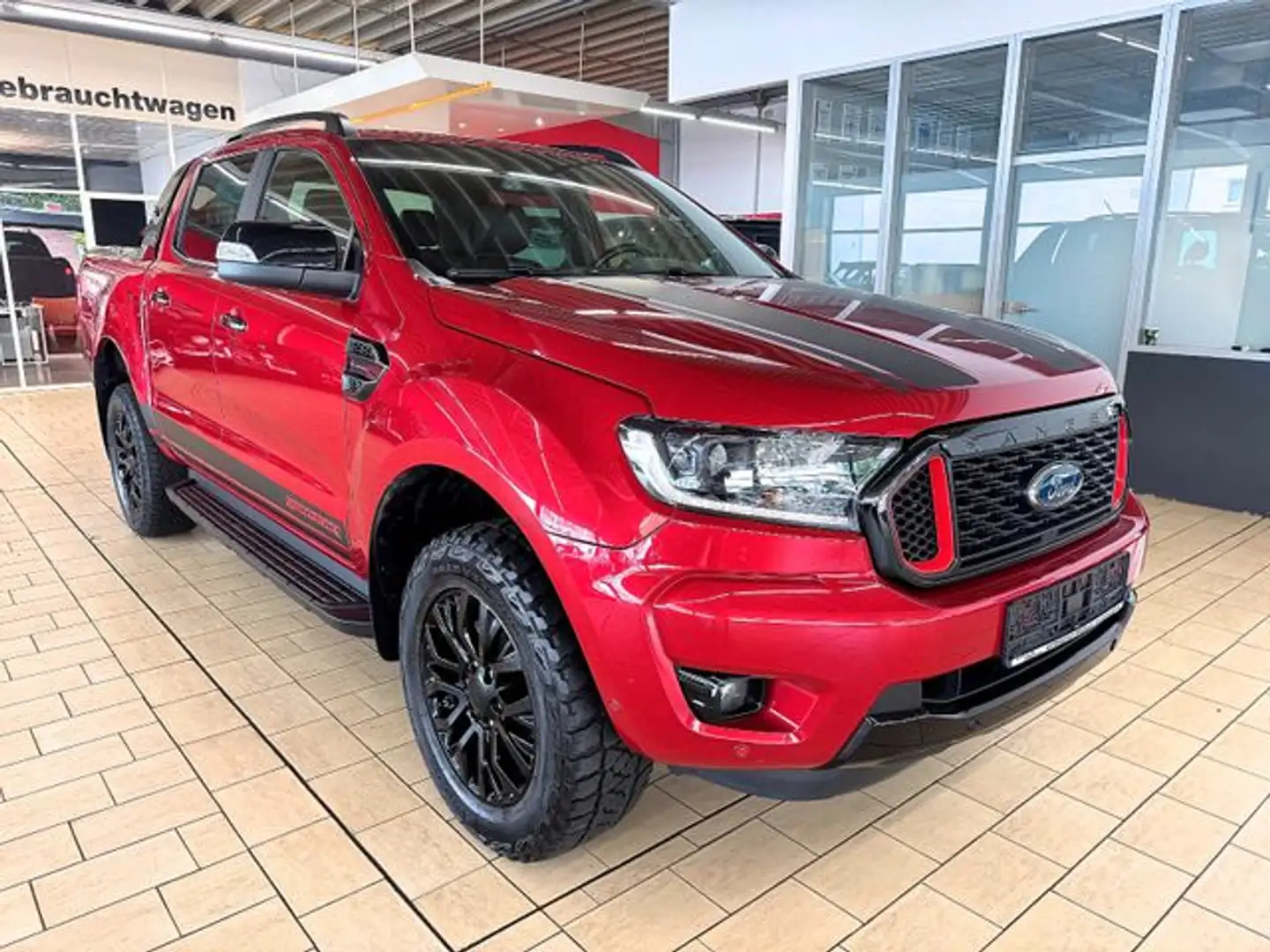 Ford Ranger WILDTRAK 2.0 TDI *VOLLAUST+E-ROLLO+LEDER Rot - 1