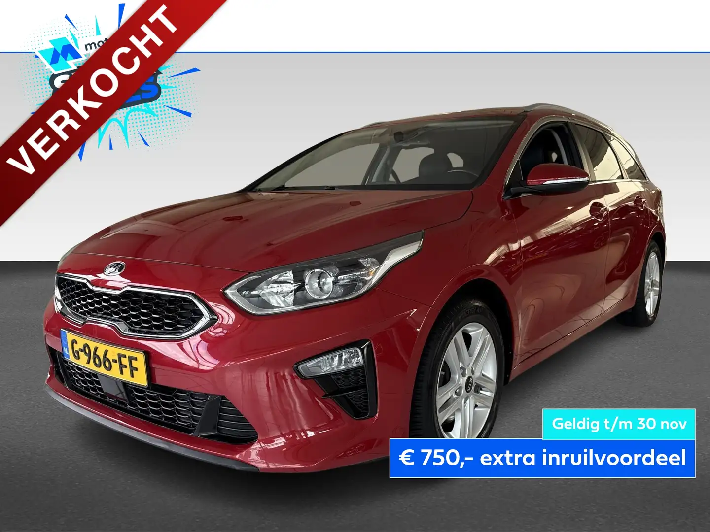 Kia Ceed / cee'd 1.4 T-GDi 140pk DCT7 Automaat DynamicPlusLine Rood - 1