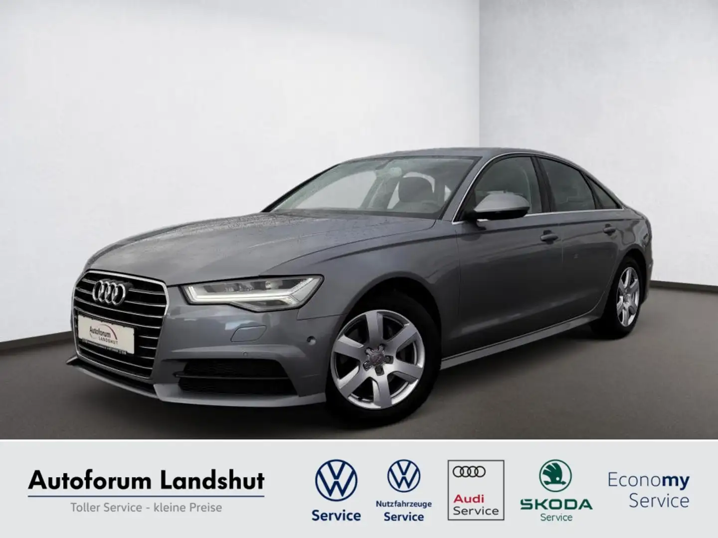 Audi A6 1.8 TFSI  S-TRONIC LED-SW/NAVI/PLA/PDC/SHZG Gris - 1
