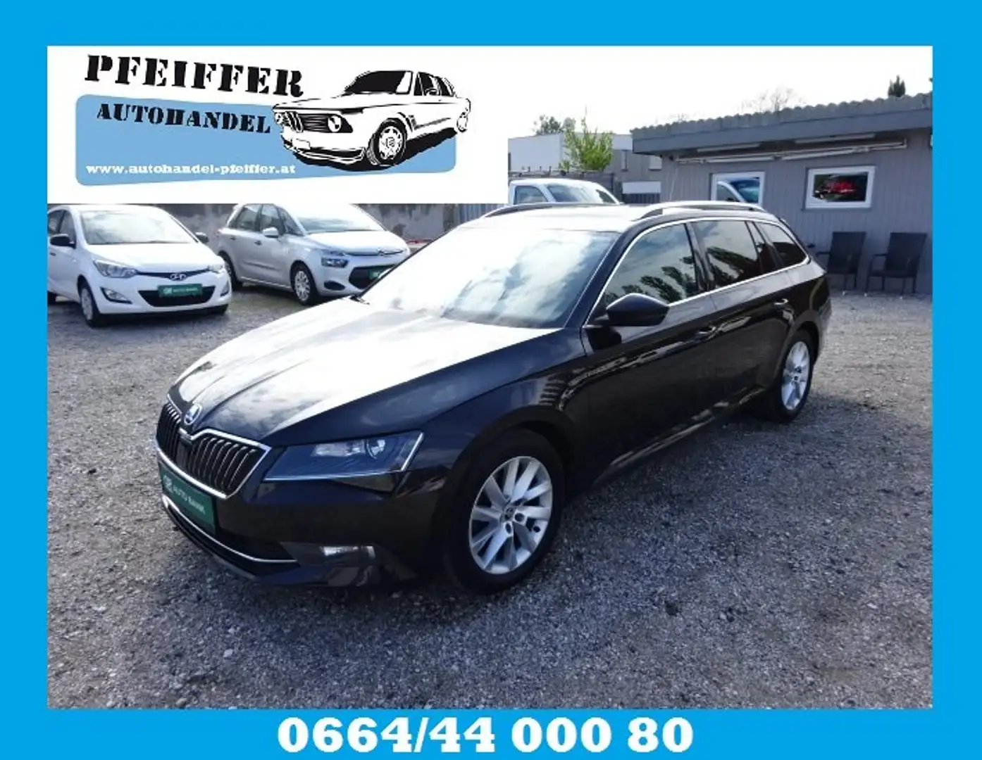 Skoda Superb Style 4x4 Pickerl 09.2026 Vollausstattung Top Schwarz - 1