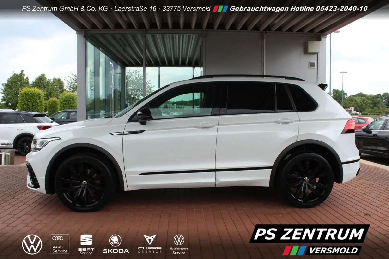 Volkswagen Tiguan 2.0 TDI DSG R-Line 4Motion LEDER AHK CAM Weiß - 2