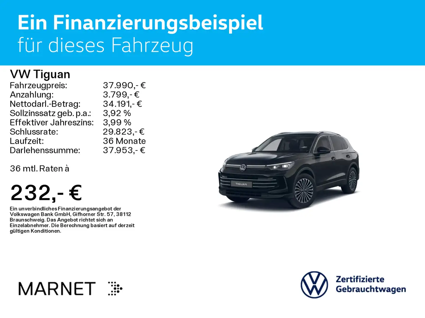 Volkswagen Tiguan 2.0 TDI DSG Elegance*IQ.LIGHT*AHK*KAMERA* Zwart - 2