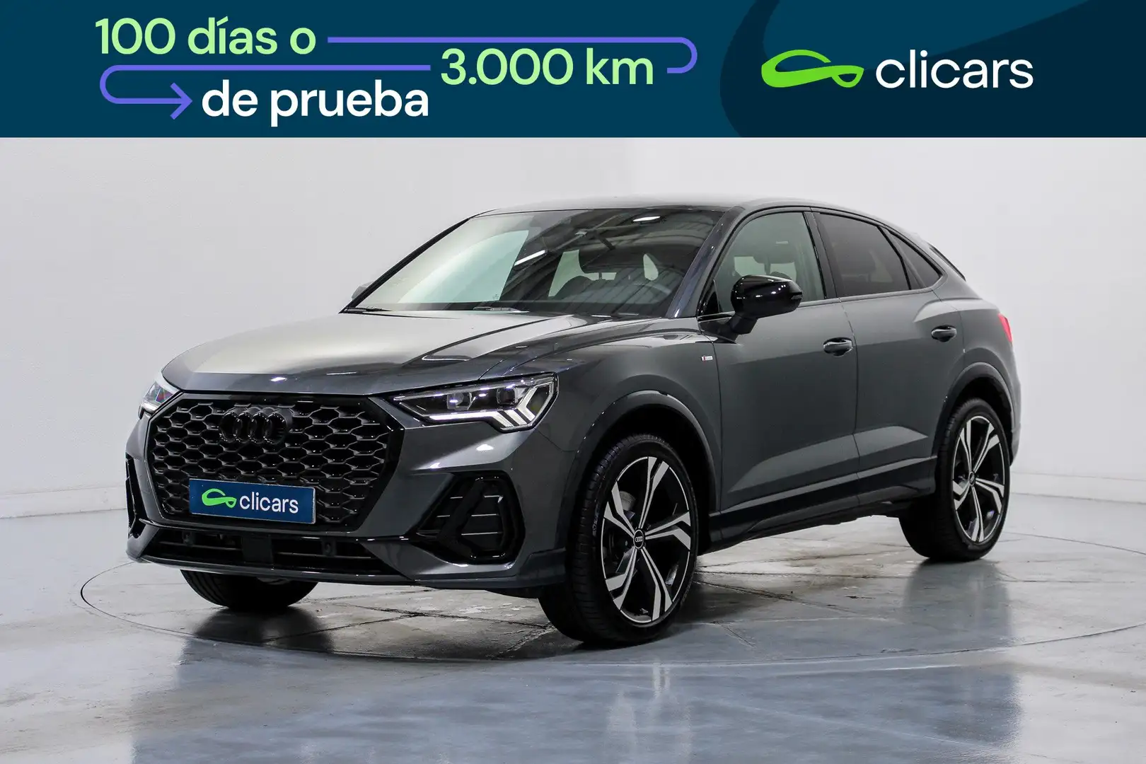 Audi Q3 Sportback 35 TDI Black line S tronic Gris - 1