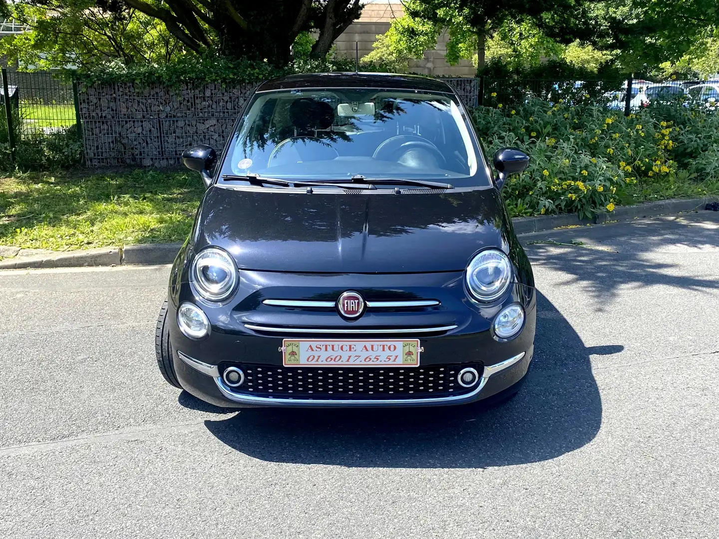 Fiat 500e 1.2 8V 69CH ECO PACK LOUNGE EURO6D Noir - 1