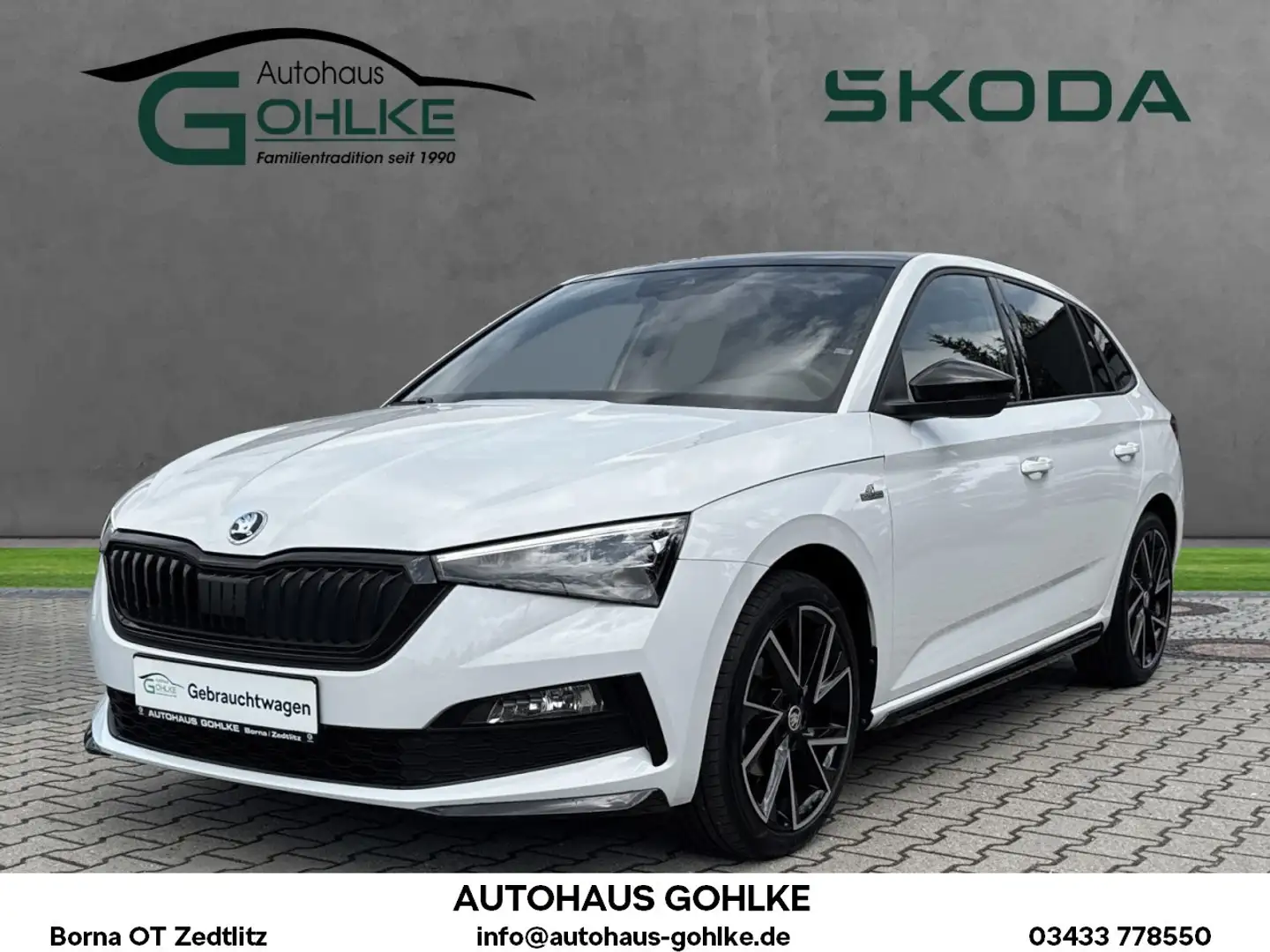 Skoda Scala MONTE CARLO 1.5T 110kW DSG*18 Zoll*Sportfa Klima Wit - 1