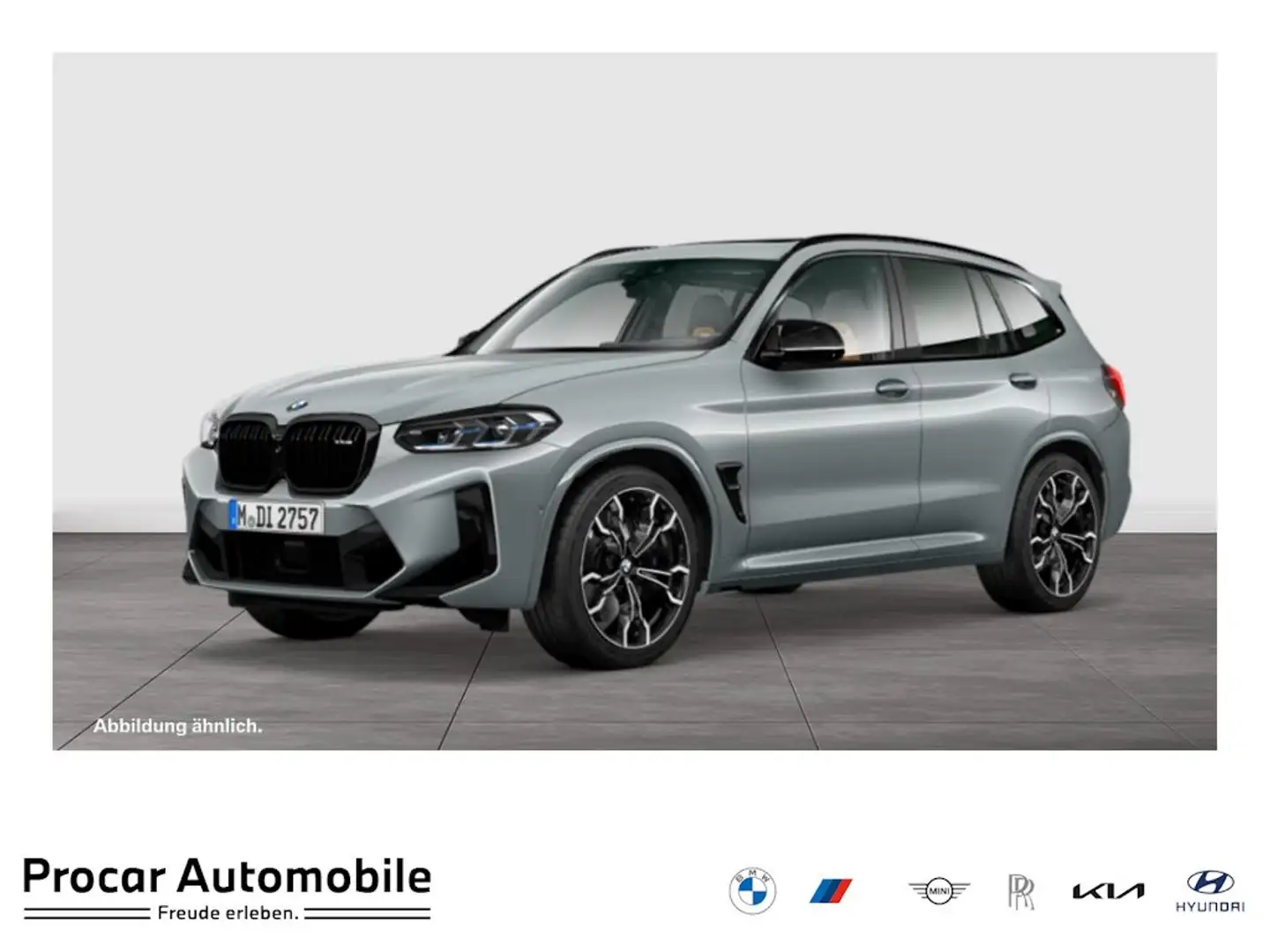 BMW X3 M Competition HUD+PANO+ACC+NAVI+DAB Gris - 1
