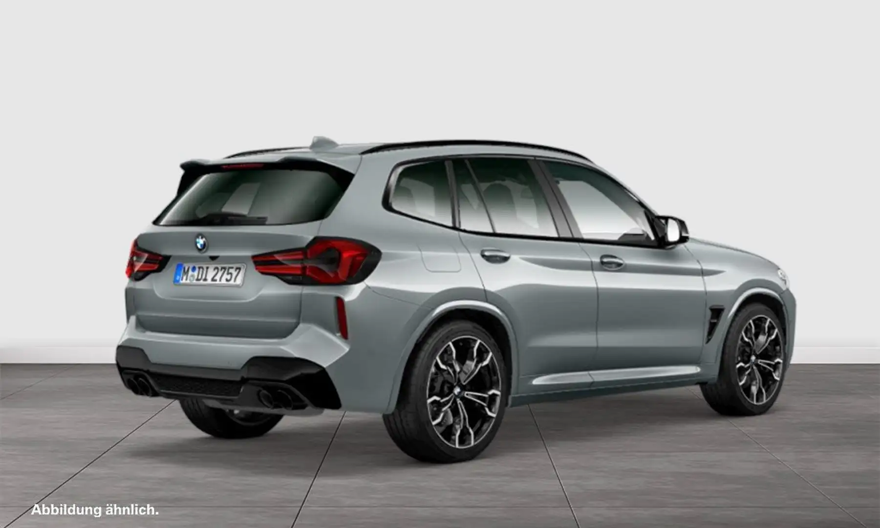 BMW X3 M Competition HUD+PANO+ACC+NAVI+DAB Gris - 2