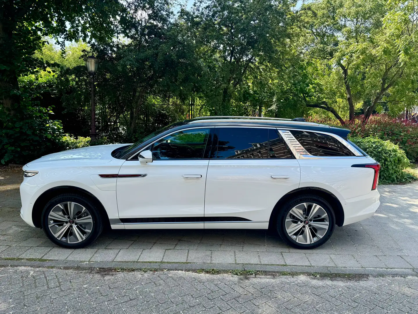 Hongqi E-HS9 Reduziert: President - Luxus 2 Tone Frontkofferra Weiß - 2