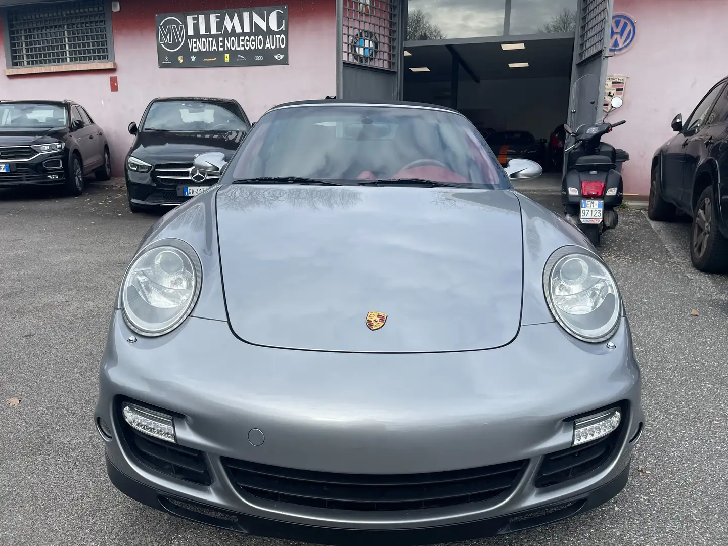 Porsche 997 Cabrio Turbo 480cv Italiana Ufficiale Plateado - 2