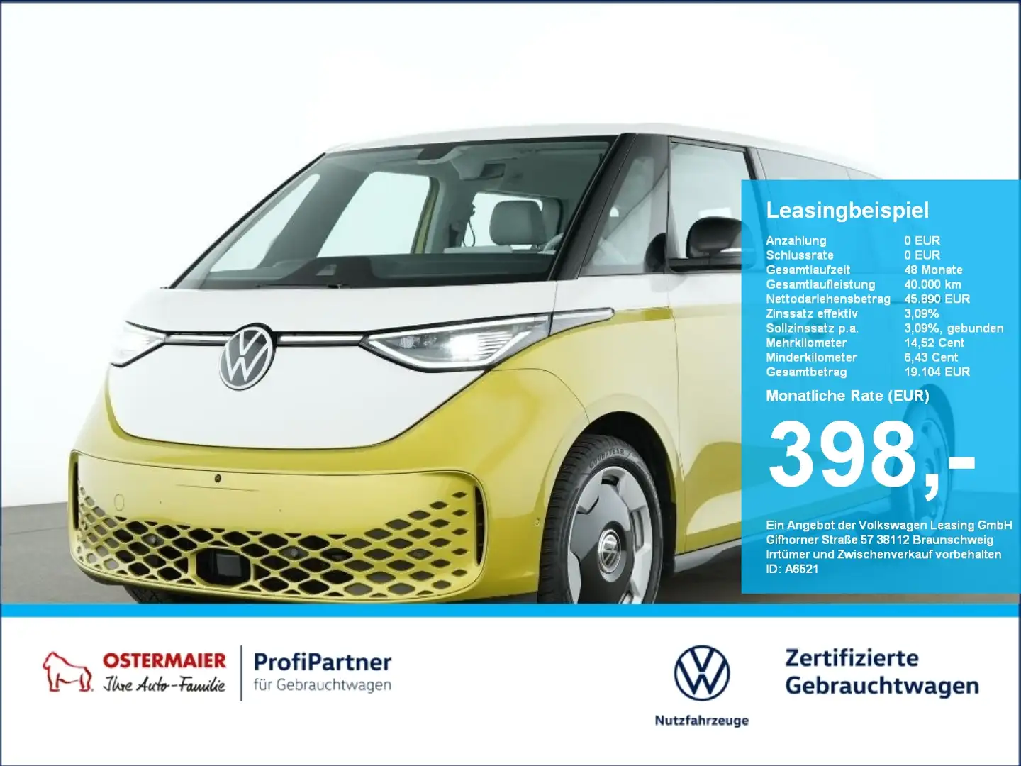 Volkswagen ID. Buzz PRO 204PS MATRIX.AHK.360°.APP-C.ACC.SHZG Blanc - 1