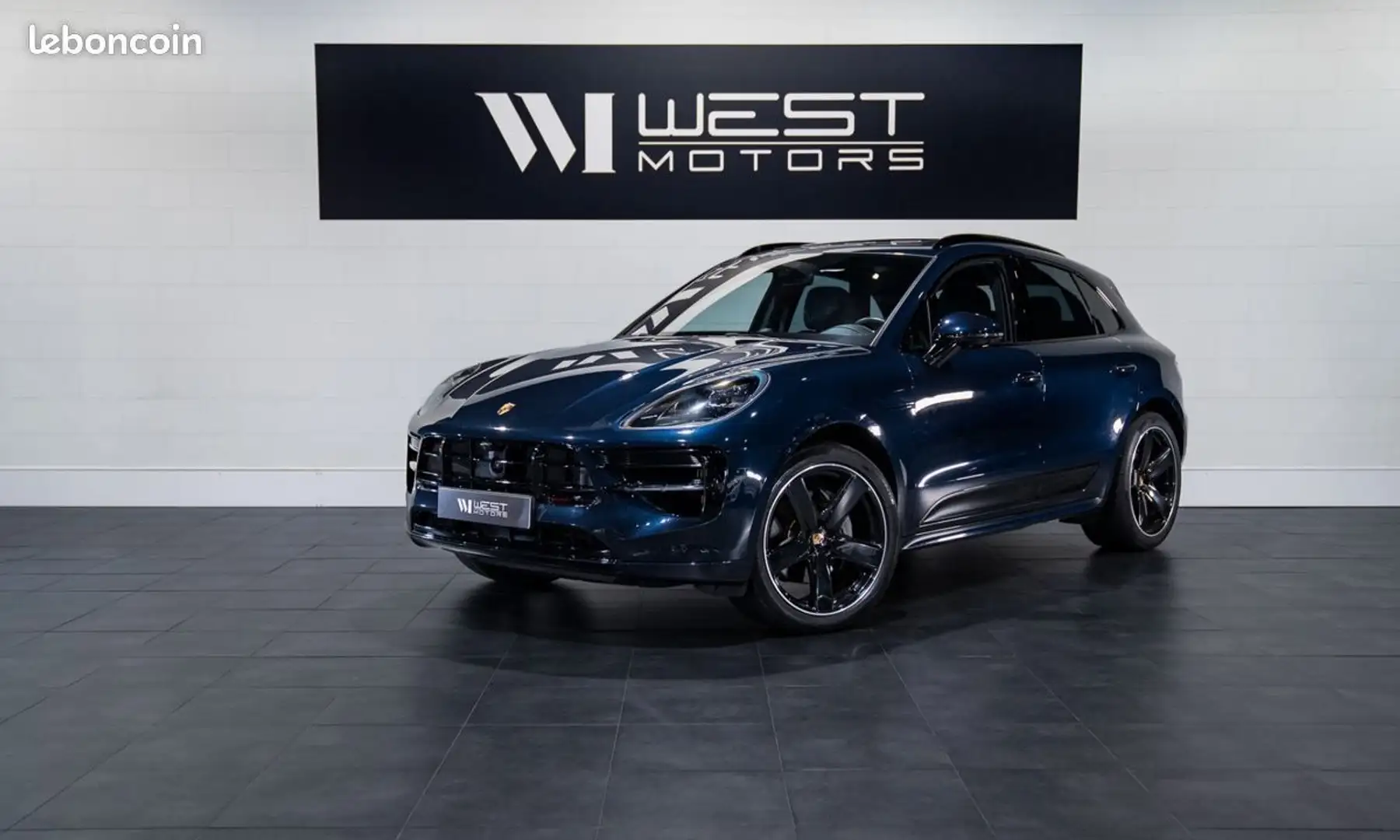 Porsche Macan S V6 354 IMMAT France 60 000 d’options SportDesign PASM Echap. Sport Chrono PDLS+ Burmester 738E-Mois Bleu - 1