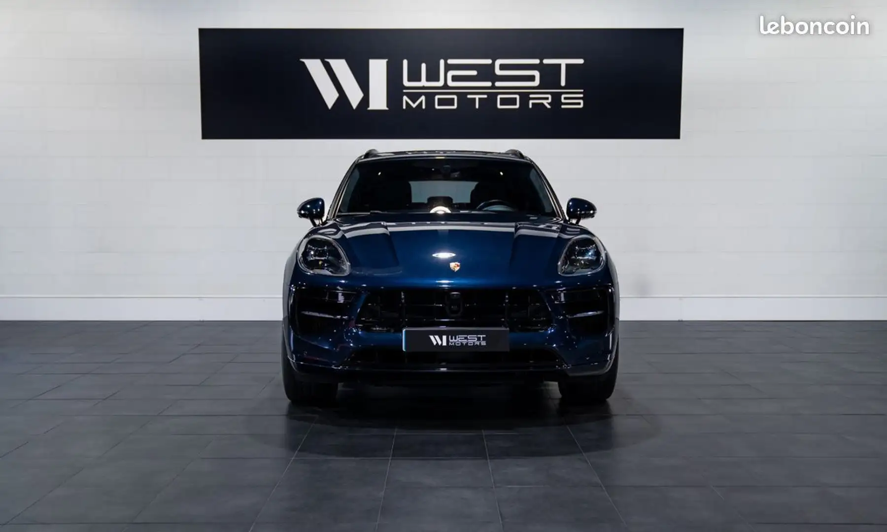 Porsche Macan S V6 354 IMMAT France 60 000 d’options SportDesign PASM Echap. Sport Chrono PDLS+ Burmester 738E-Mois Bleu - 2
