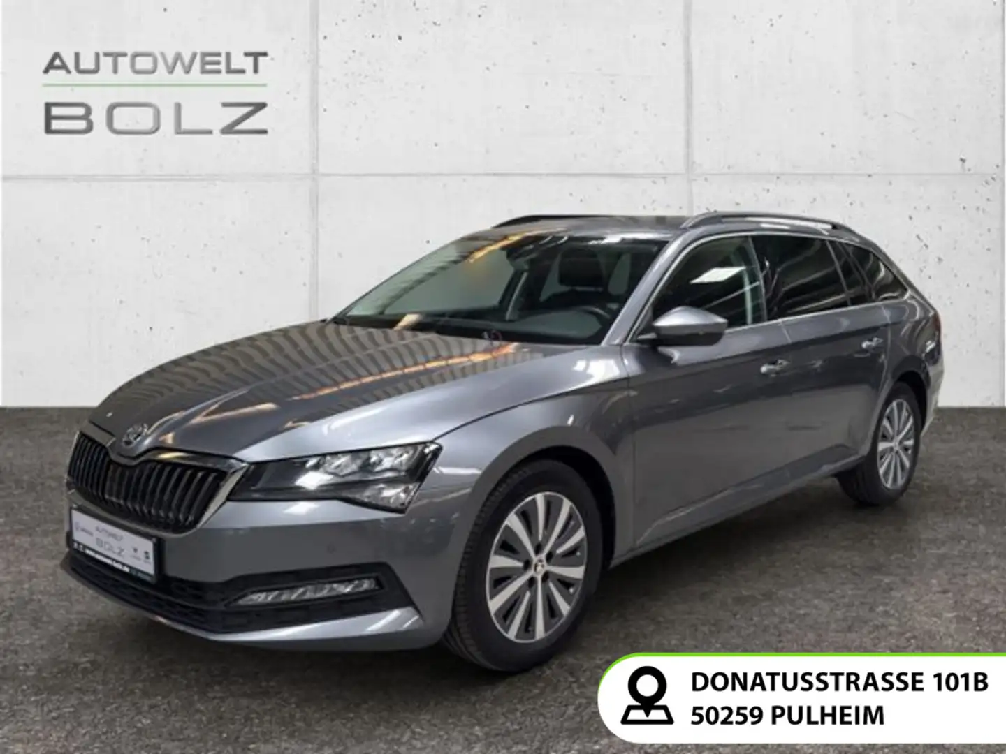 Skoda Superb Combi 2.0 TDI Navi DigiCock LED ACC Kame Grau - 1