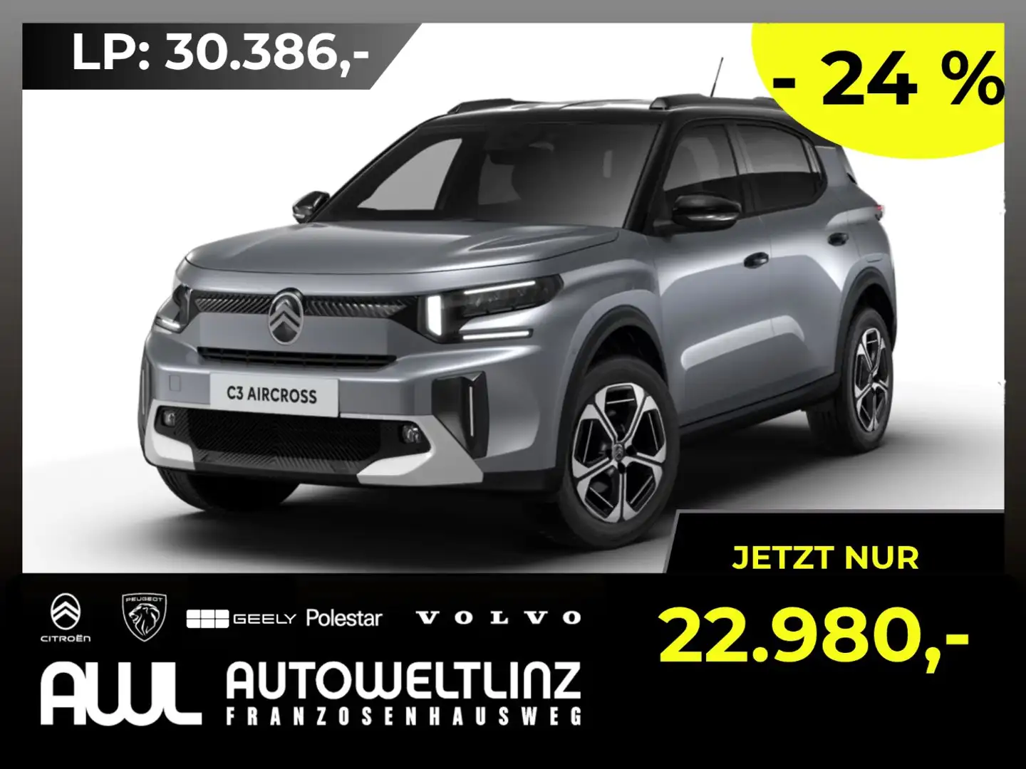 Citroen C3 Aircross 145PS MAX +WINTERPAKET+ Grau - 1