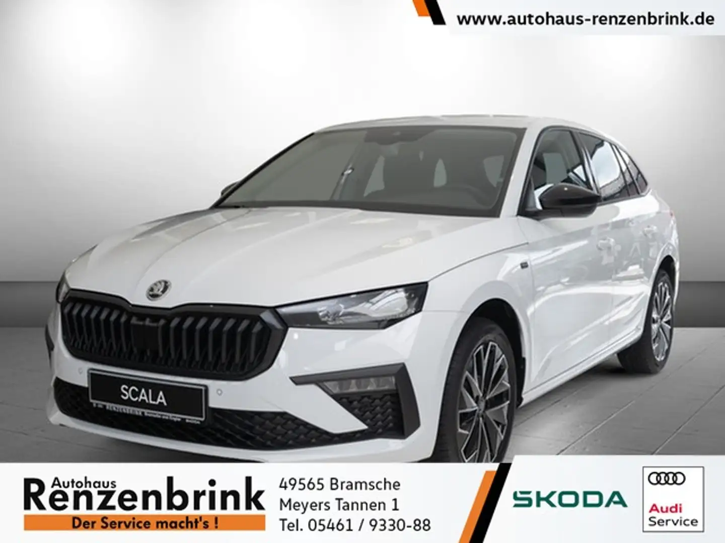 Skoda Scala 1.0 TSI Tour MATRIX+RFK+ACC+WINTER Weiß - 1