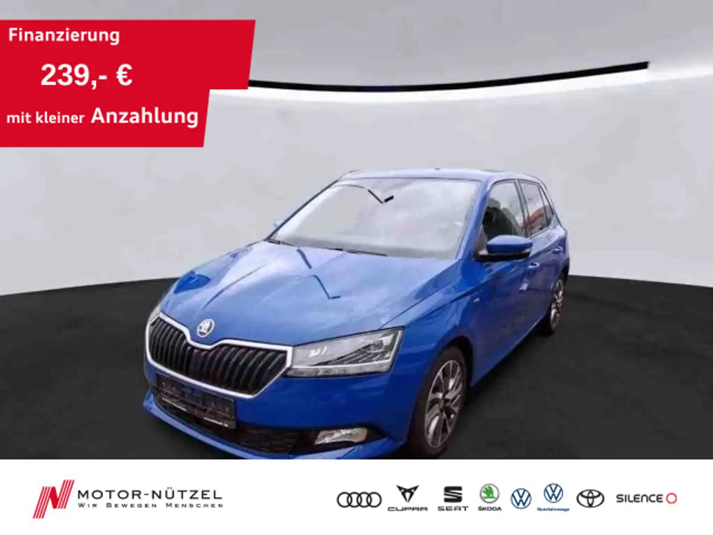 Skoda Fabia 1.0 TSI DSG CLEVER NAV+APP+SHZ+GRA+PDC+16" Blau - 1