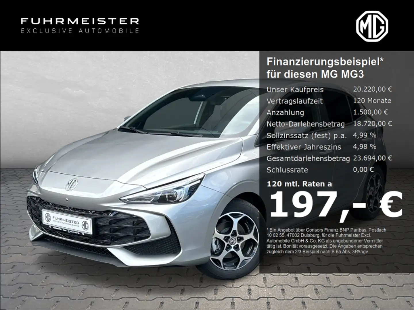 MG MG3 HEV Lux 360 Grad Kamera DAB Navi PDC Argintiu - 1