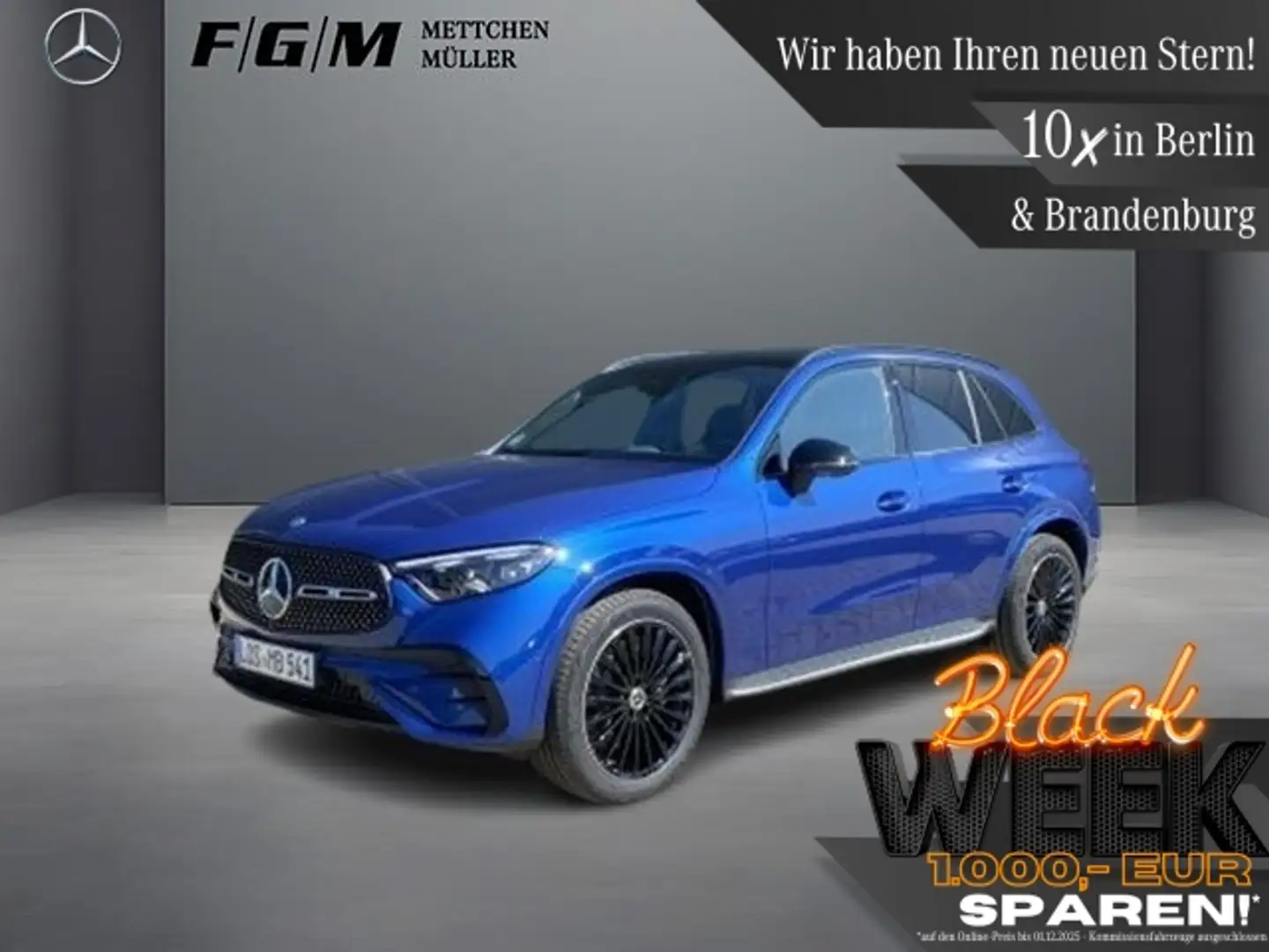 Mercedes-Benz GLC 200 AMG Line Burm|DigiLight|S-Dach|TWA|AHK Blau - 1