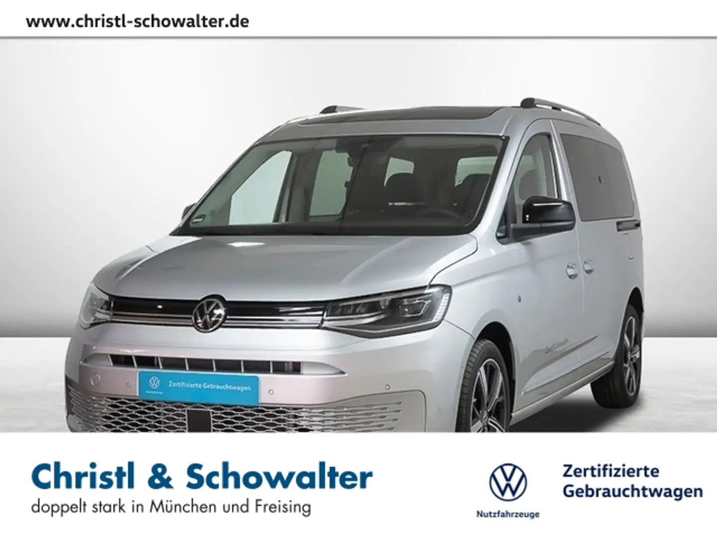 Volkswagen Caddy Maxi 2.0 TDI DSG Style LED PANO NAVI Silber - 1
